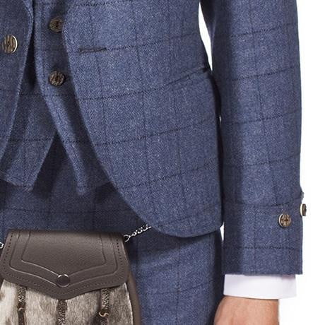 Luxury Argyle Tweed Kilt Jacket & 5 Button Waistcoat Made to Order - Image 4
