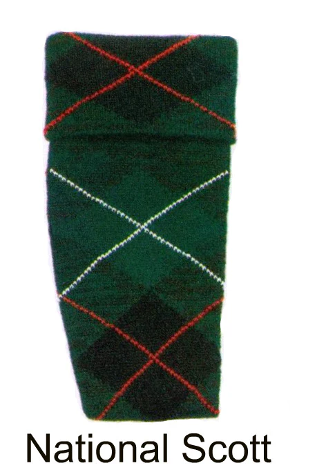 Luxury Kilt Hose - Clansman Full Argyle - National Scott - Image 2