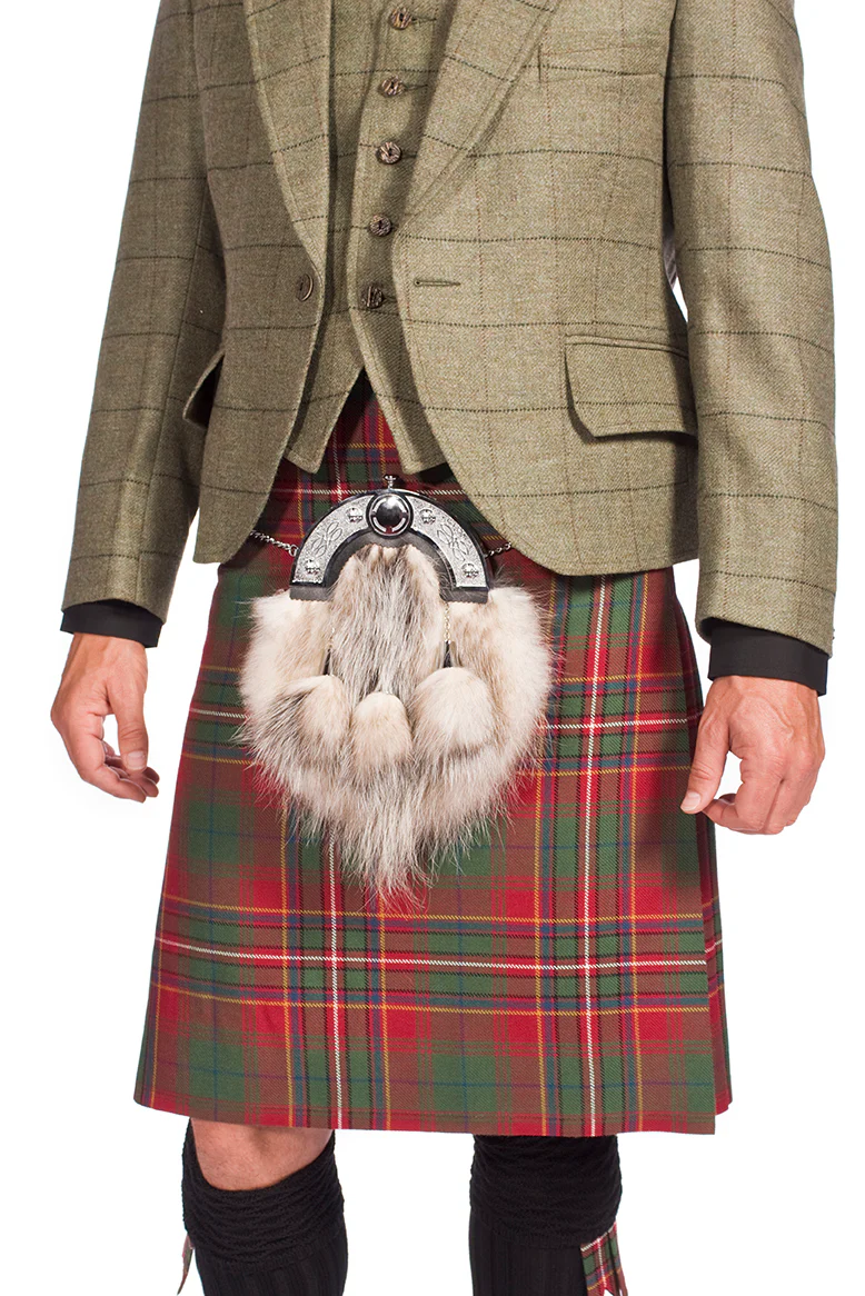 Luxury Tweed Estate Jacket Outfit with 8 yd Heavyweight Kilt - Made to Order - Image 5