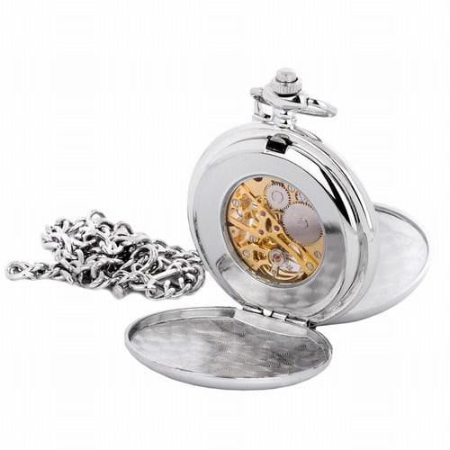 Mechanical Pocket Watch - Thistle Design - Image 3