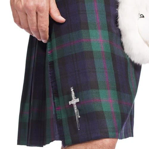 Men's 8 Yard Kilt - 16oz House of Edgar Heavyweight Wool Nevis Stain Resistant Tartan - Made To Order - Image 3