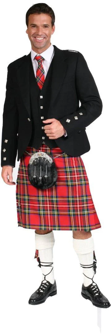 Men's 8 Yard Kilt - 13oz Lochcarron Braeriach Mediumweight Wool - Made To Order - Image 3