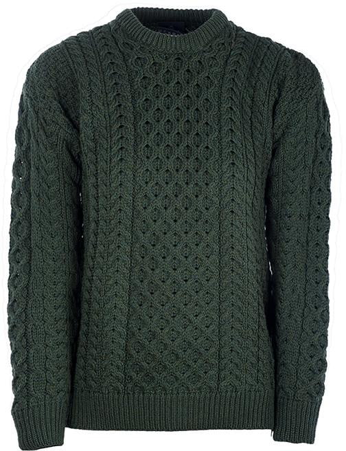 Mens Merino Wool Crew Neck Sweater by Aran Mills - 5 Colours - Image 4