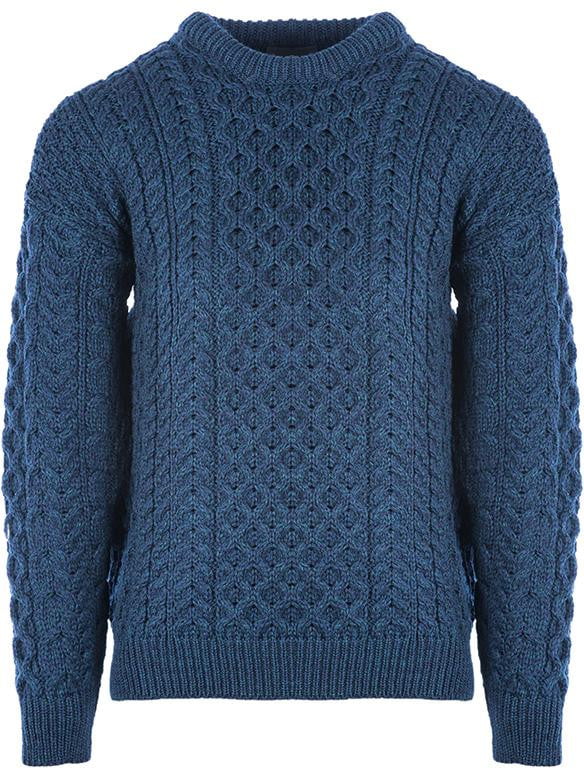 Mens Merino Wool Crew Neck Sweater by Aran Mills - 5 Colours - Image 6