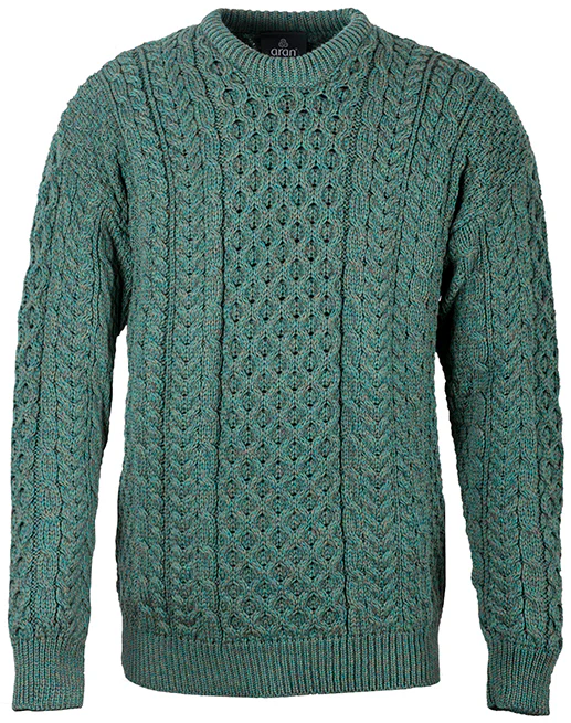 Mens Merino Wool Crew Neck Sweater by Aran Mills - 5 Colours - Image 7