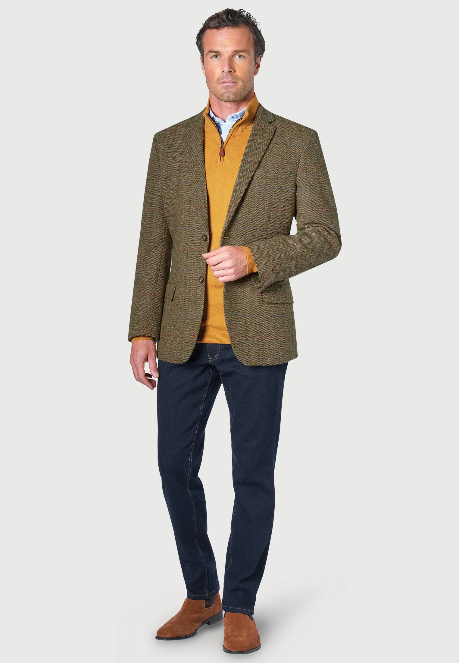 Mens Harris Tweed Classic Fit Jacket - Stromay - Image 3