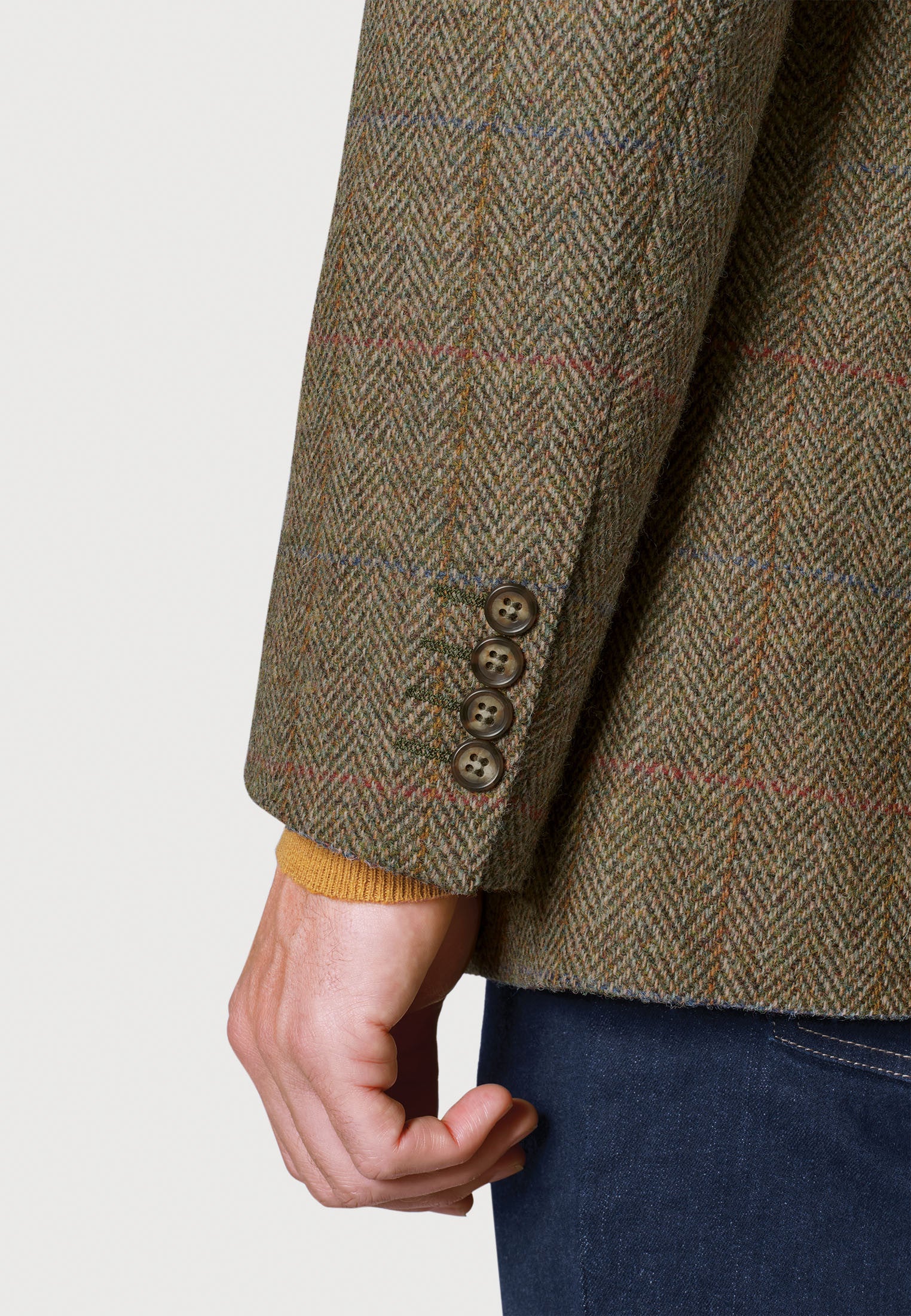 Mens Harris Tweed Classic Fit Jacket - Stromay - Image 4