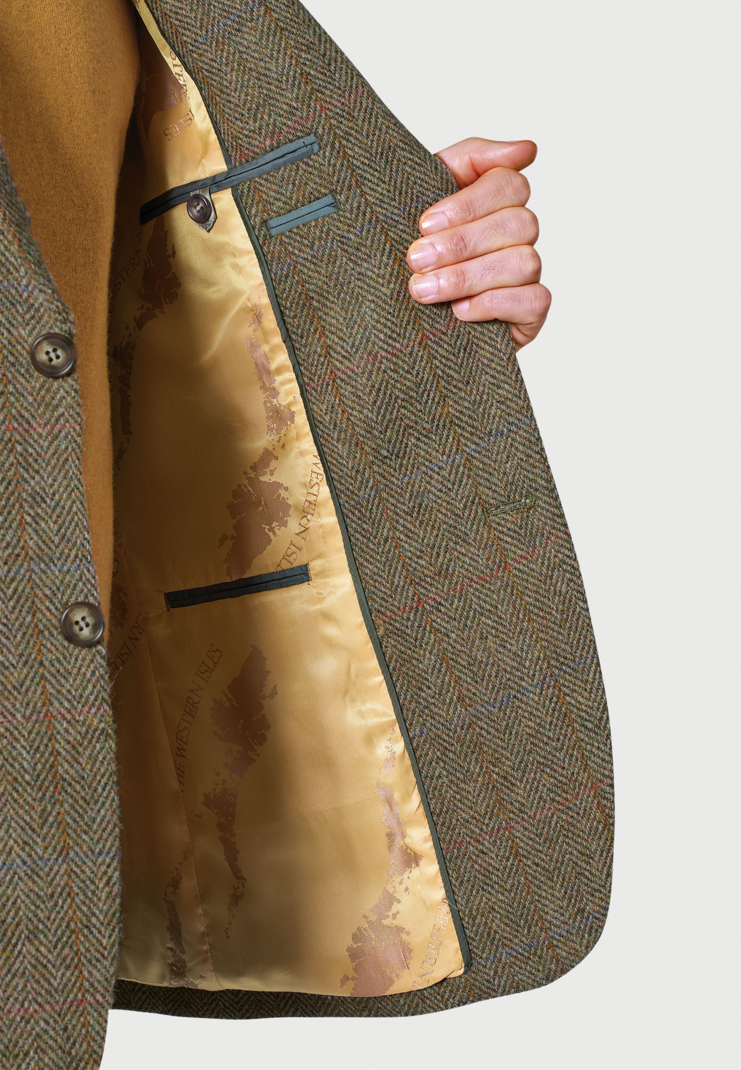 Mens Harris Tweed Classic Fit Jacket - Stromay - Image 5