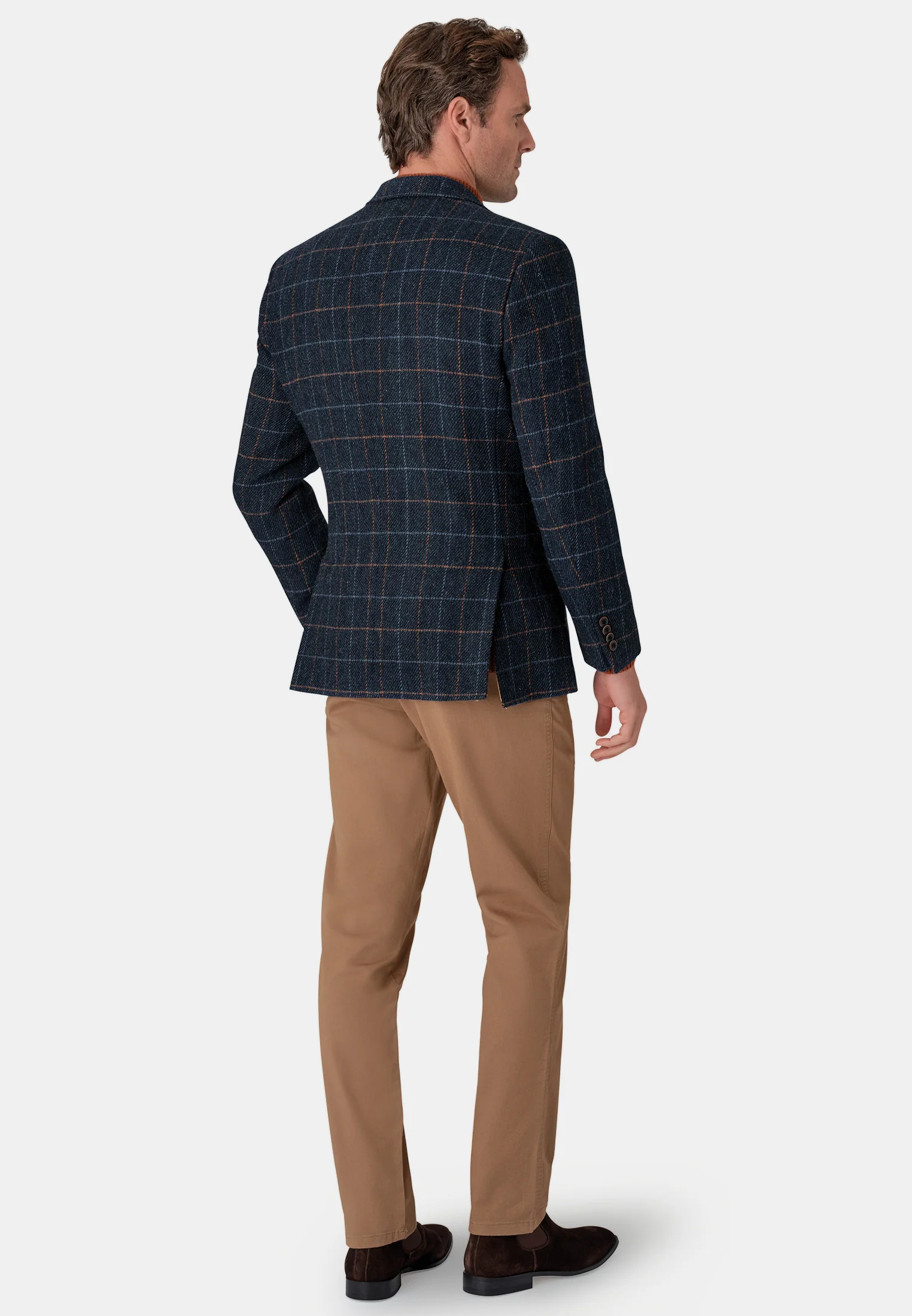 Mens Harris Tweed Tailored Fit Jacket - Aird - CLEARANCE - Image 4