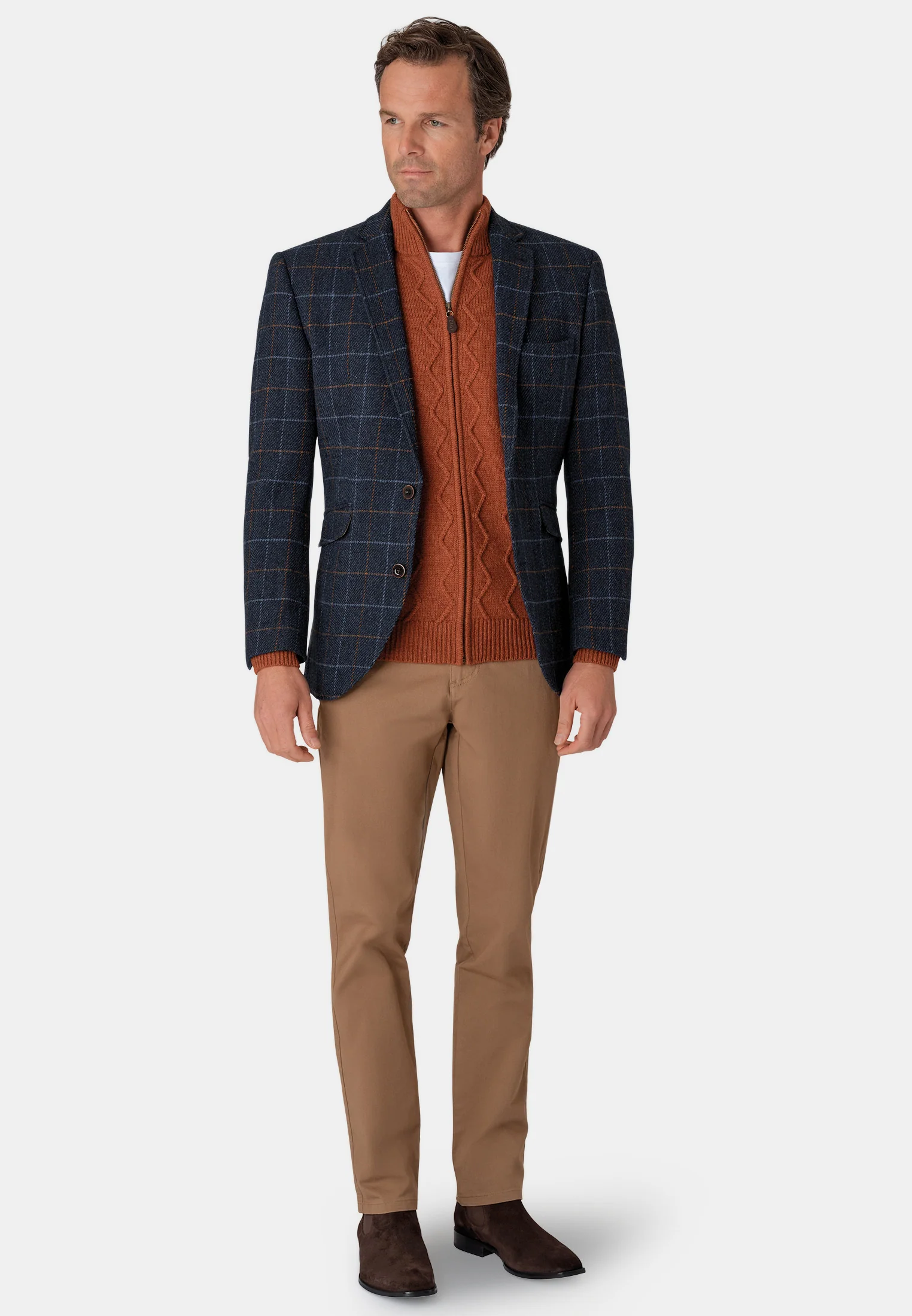 Mens Harris Tweed Tailored Fit Jacket - Aird - CLEARANCE - Image 5