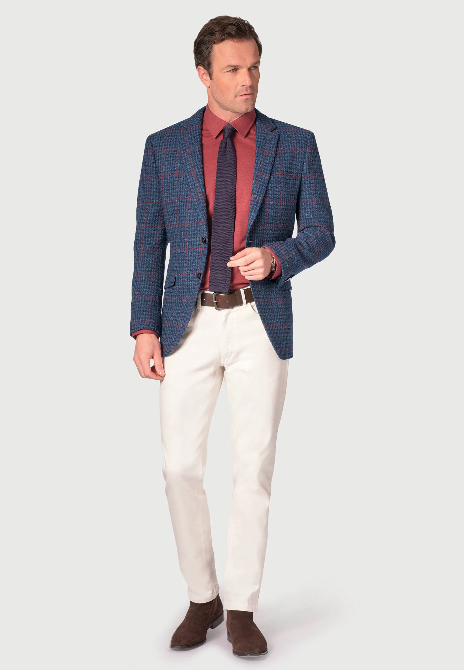 Mens Harris Tweed Tailored Fit Jacket - Perth - Image 4