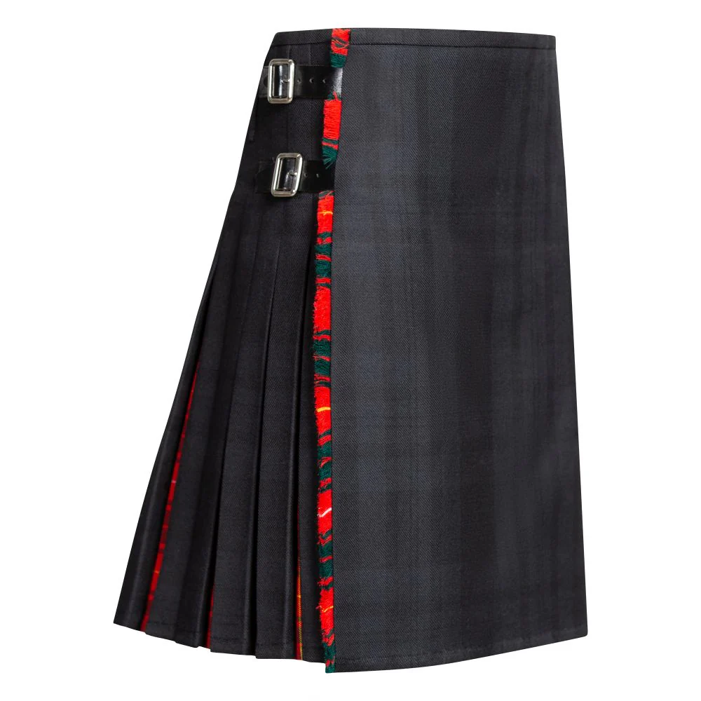 Men's 8 Yard Kilt - 16oz Heavyweight Wool - Black Isle Contrast Kilt - Made to Order - Image 4