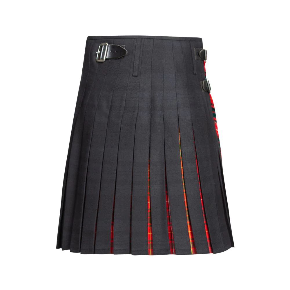 Men's 8 Yard Kilt - 16oz Heavyweight Wool - Black Isle Contrast Kilt - Made to Order - Image 6