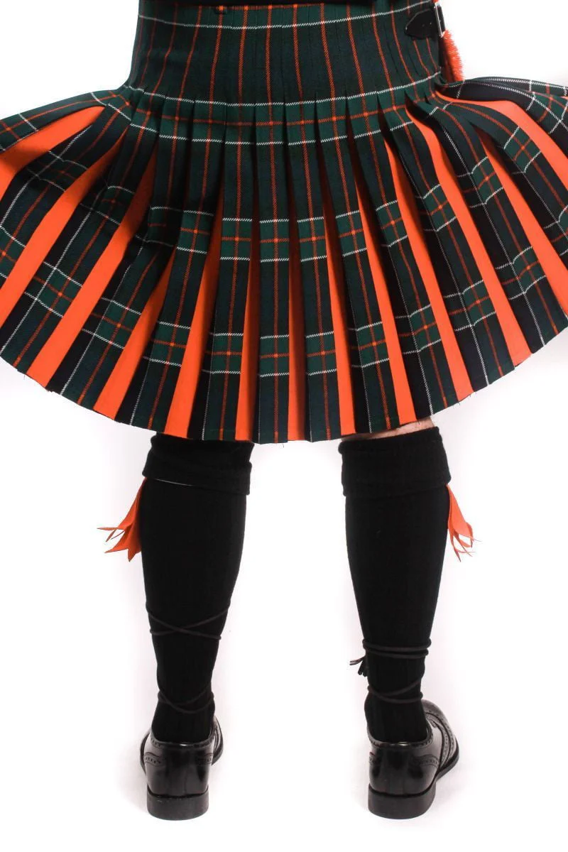 Men's 8 Yard Kilt - 16oz Heavyweight Wool - Tartan Contrast Kilt - Made to Order - Image 3