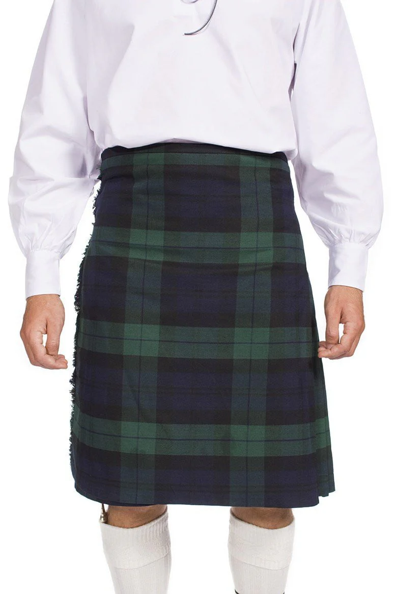Men's Kilt, 8 Yard Polyviscose - Black Watch Modern - Image 8