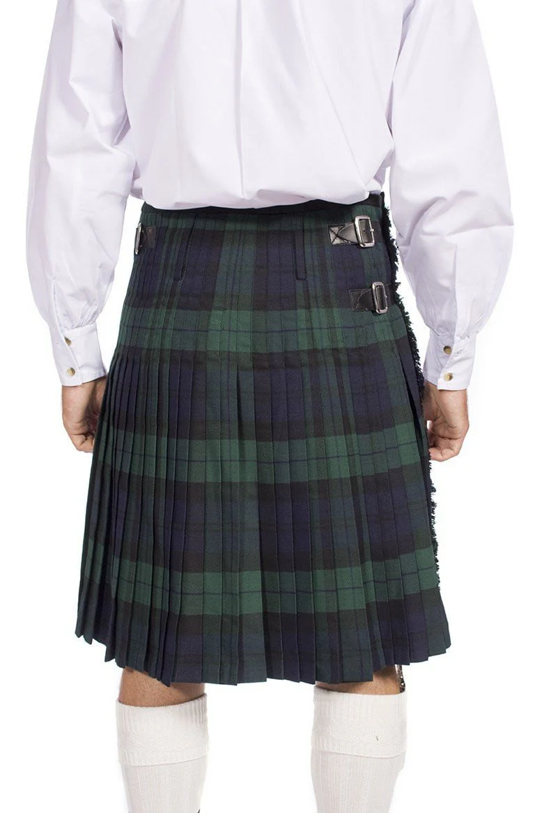 Men's Kilt, 8 Yard Polyviscose - Black Watch Modern - Image 9