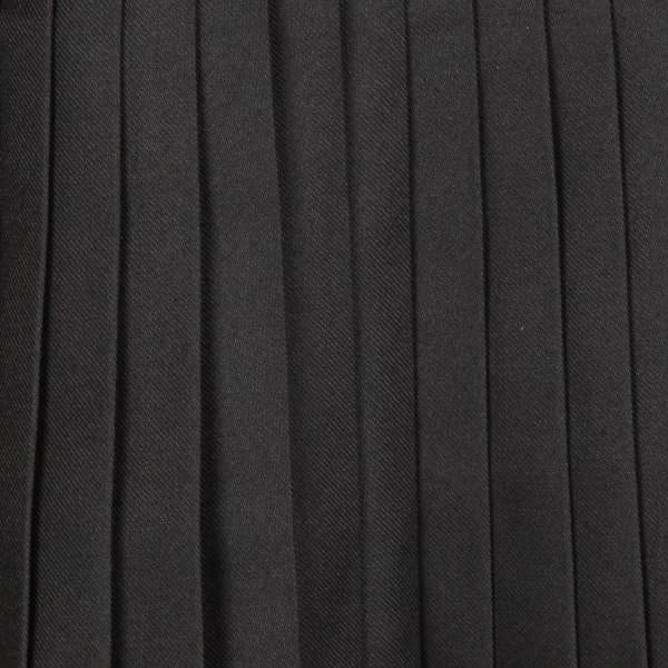 Men's Kilt, 8 Yard Polyviscose - Plain Black - Image 3