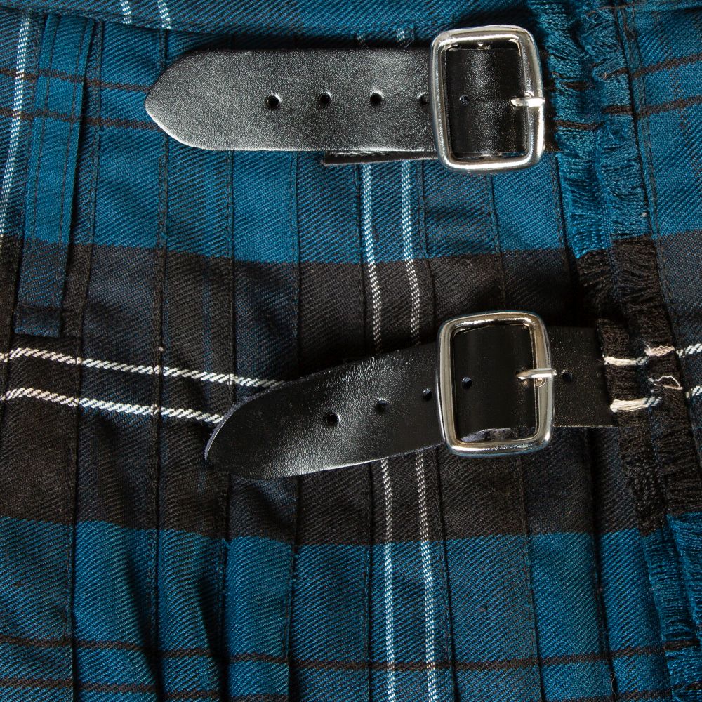Men's Kilt, 8 Yard Polyviscose - Ramsay Blue - Image 3