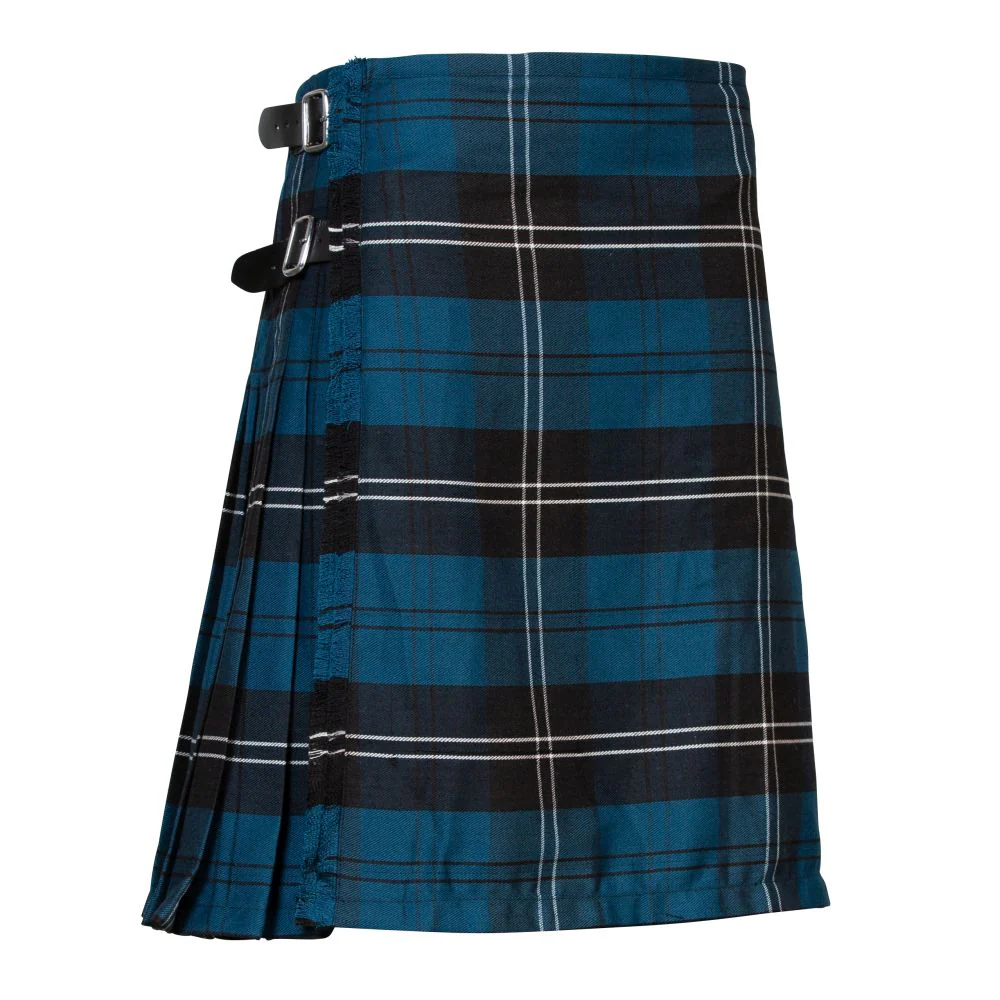 Men's Kilt, 8 Yard Polyviscose - Ramsay Blue - Image 5