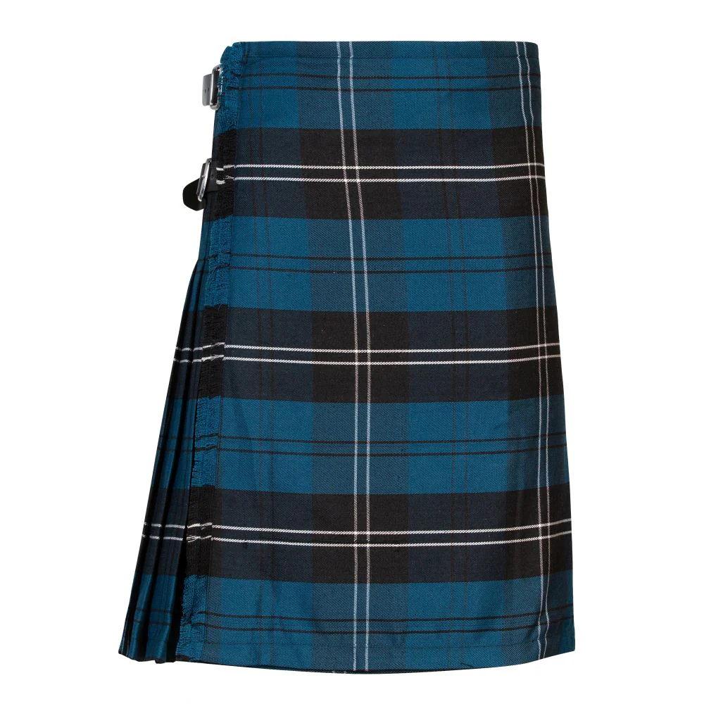 Men's Kilt, 8 Yard Polyviscose - Ramsay Blue - Image 6
