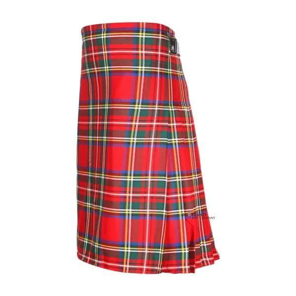 Men's Kilt, 8 Yard Polyviscose - Royal Stewart Modern - Image 4