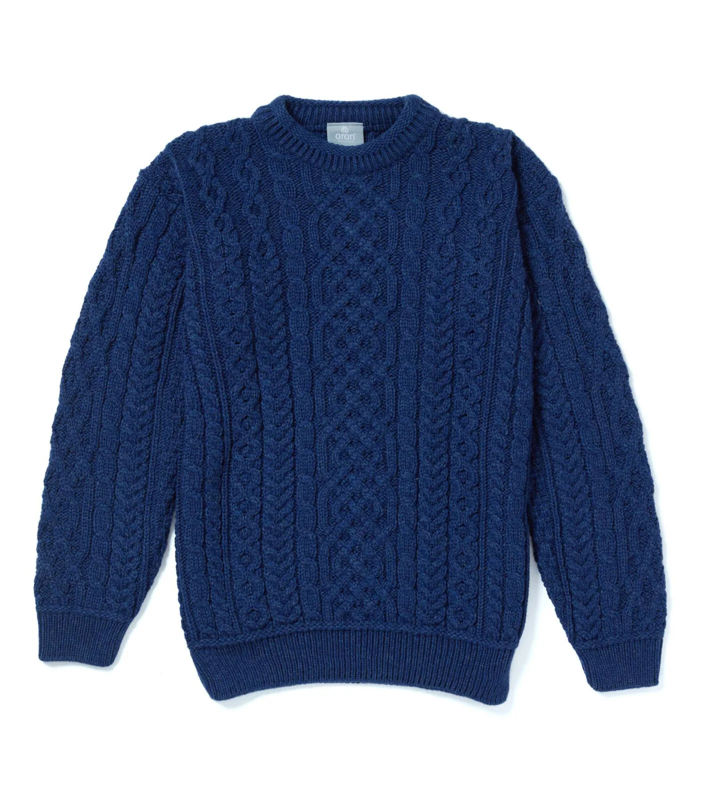 Men's Supersoft Merino Wool Celtic Crew Neck Jumper by Aran Mills - 3 Colours - Image 4
