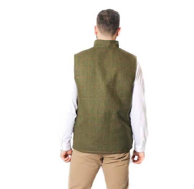 Mens Tweed Bodywarmer – Dark Tweed - Image 5