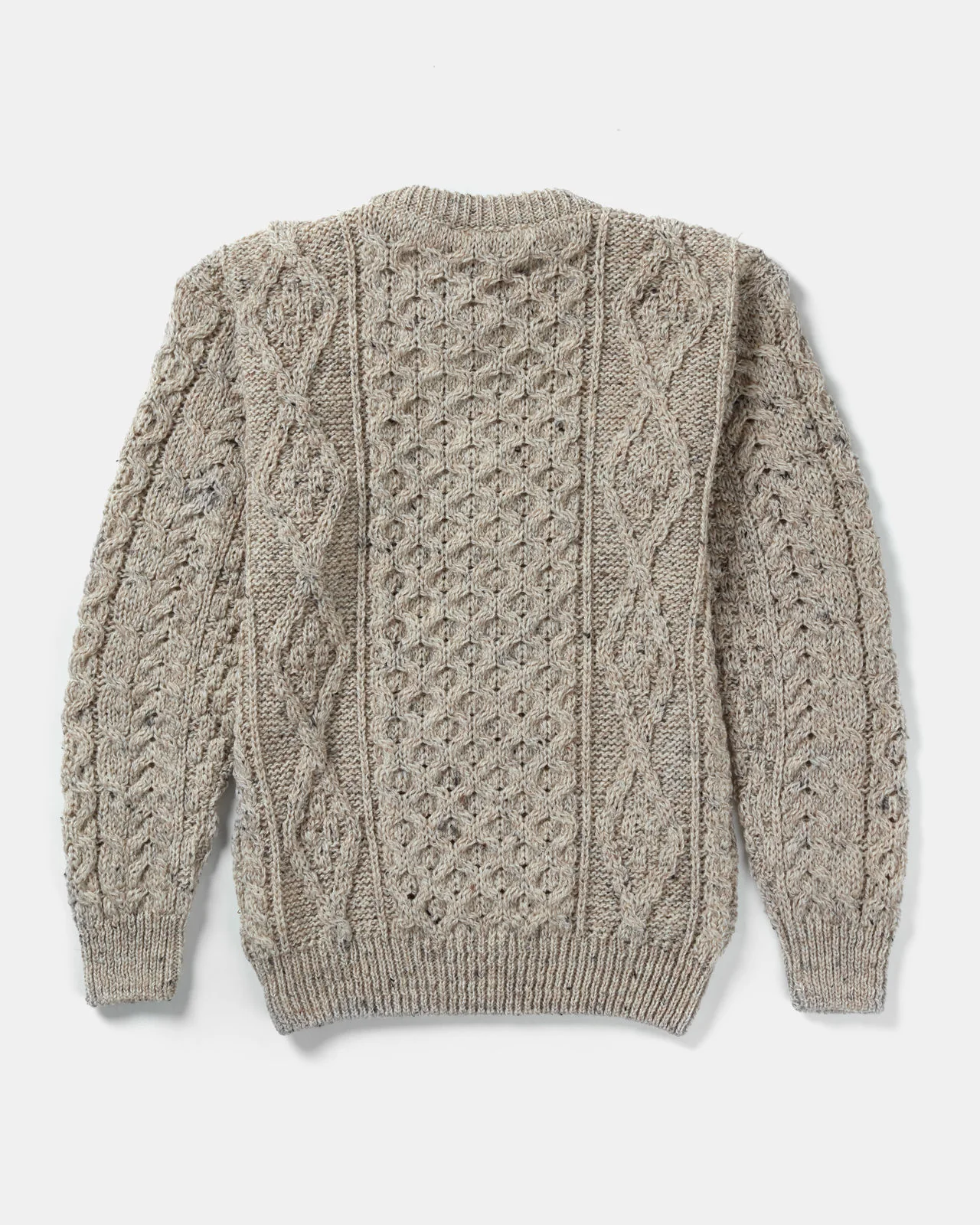 Mens Worsted Wool Sweater by Aran Mills - 2 Colours - Image 3
