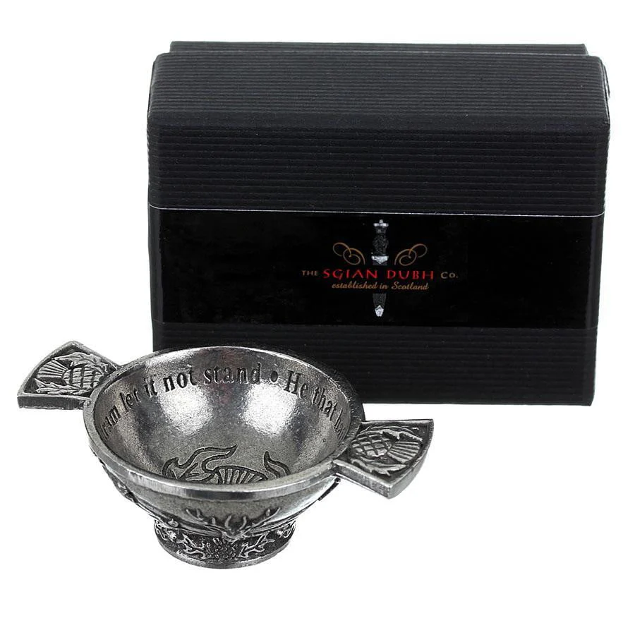 1.75'' Quaich - Thistle Design - Image 3