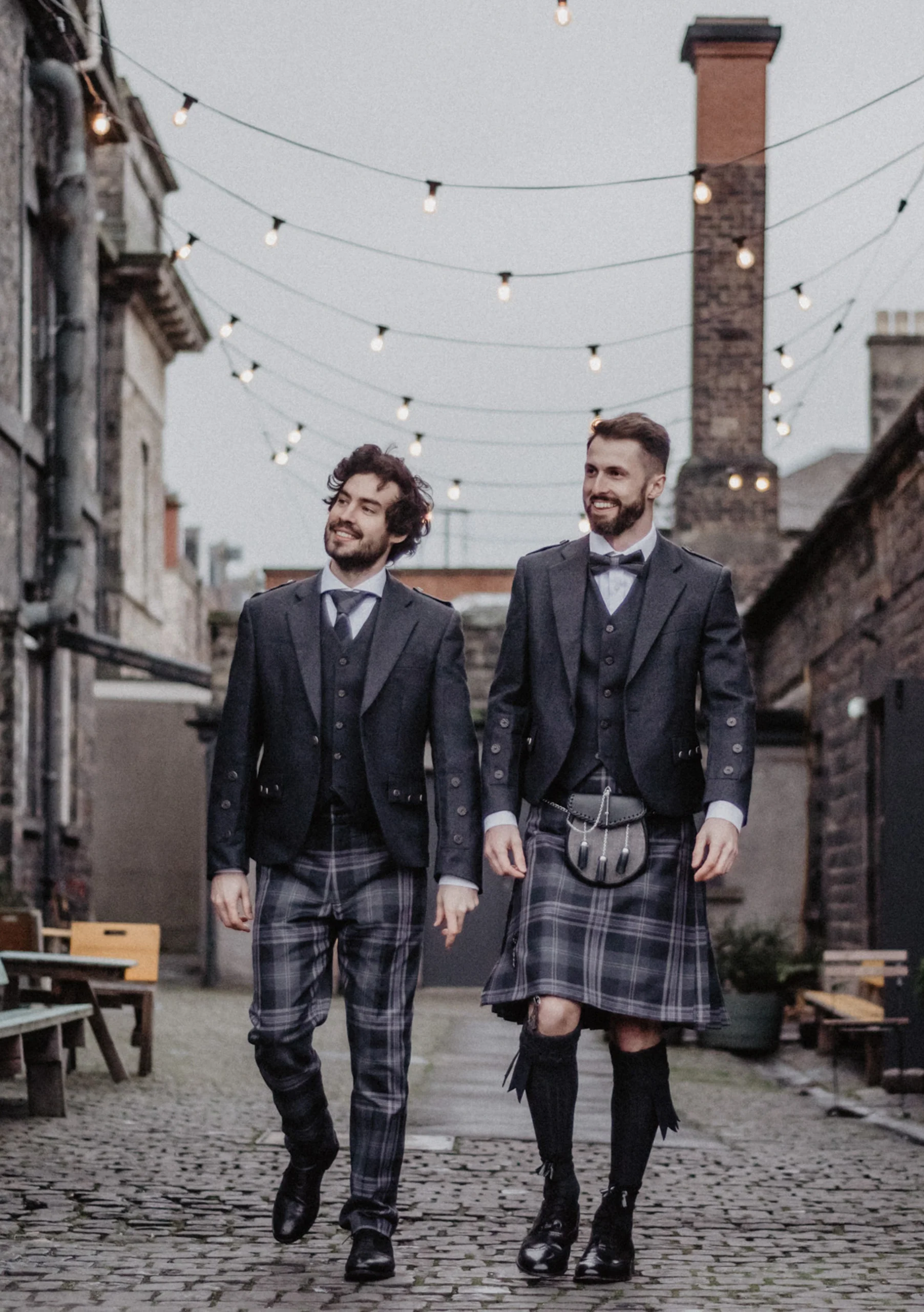 Men's Polyviscose Tartan Trews - Persevere Flint Grey - Image 4