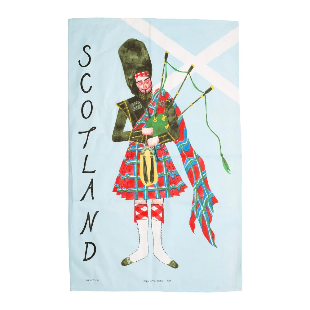 Saltire Piper Tea Towel
