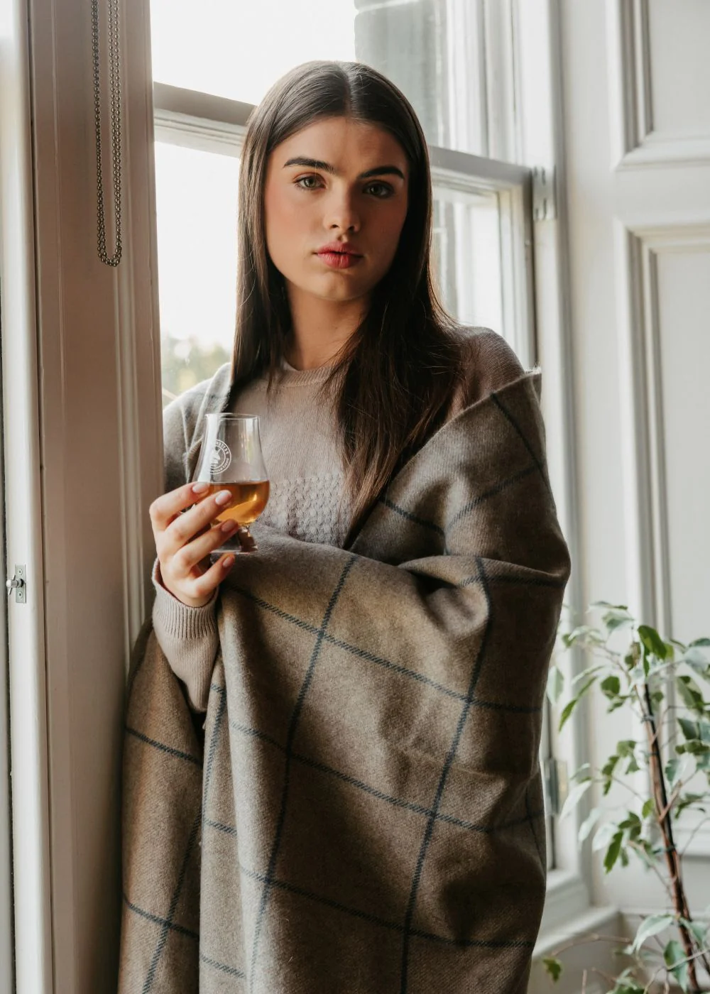 Scottish Made Natural Cashmere Throw - 3 Colours by Lovat Mills - Image 17