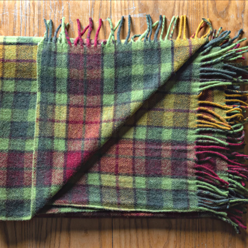 Wool Tartan Knee Blanket - 36'' x 59'' - Buchanan Autumn - Image 3
