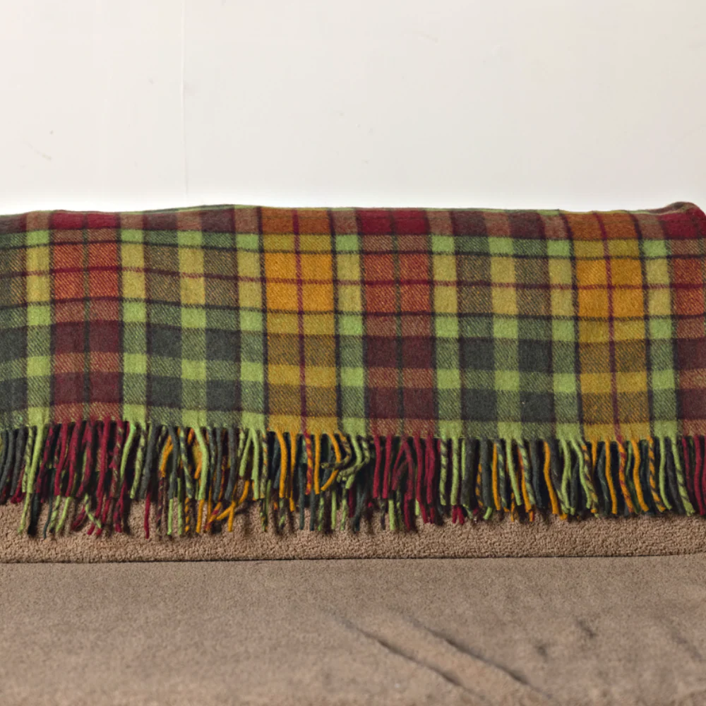 Wool Tartan Knee Blanket - 36'' x 59'' - Buchanan Autumn - Image 4