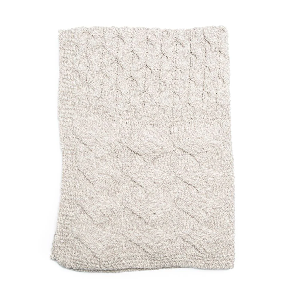 Supersoft Merino Wool Mixed Weave Blanket/Cover by Aran Mills - 5 Colours - Image 3