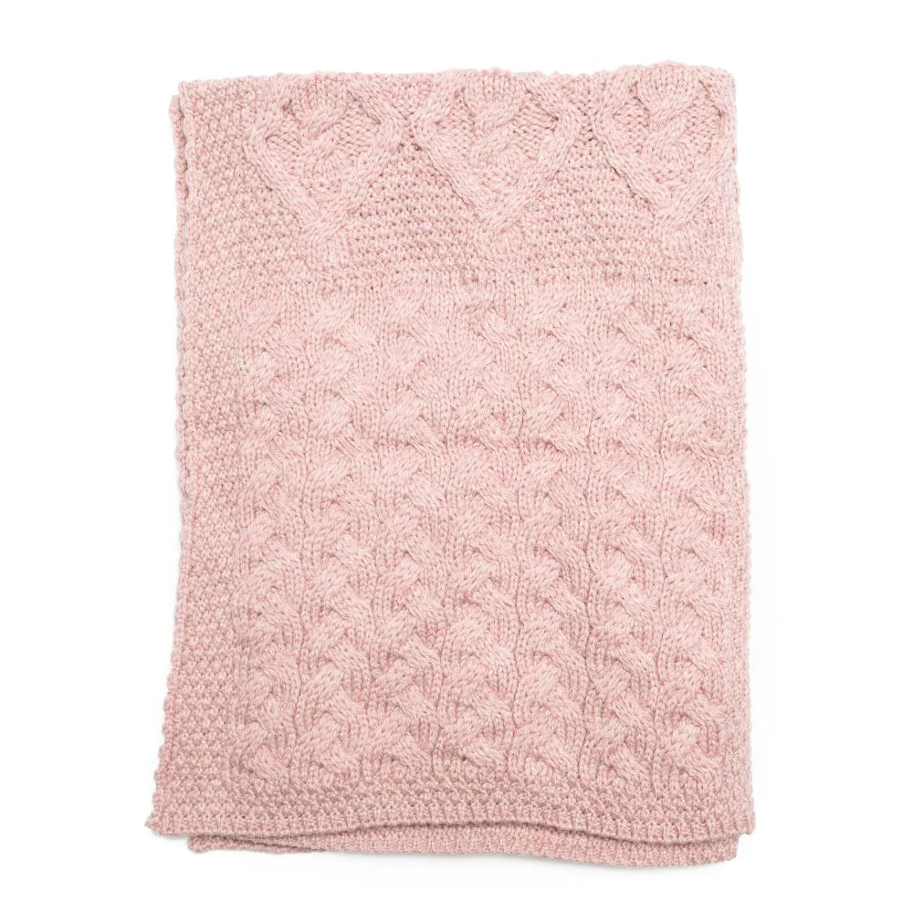 Supersoft Merino Wool Mixed Weave Blanket/Cover by Aran Mills - 5 Colours - Image 5