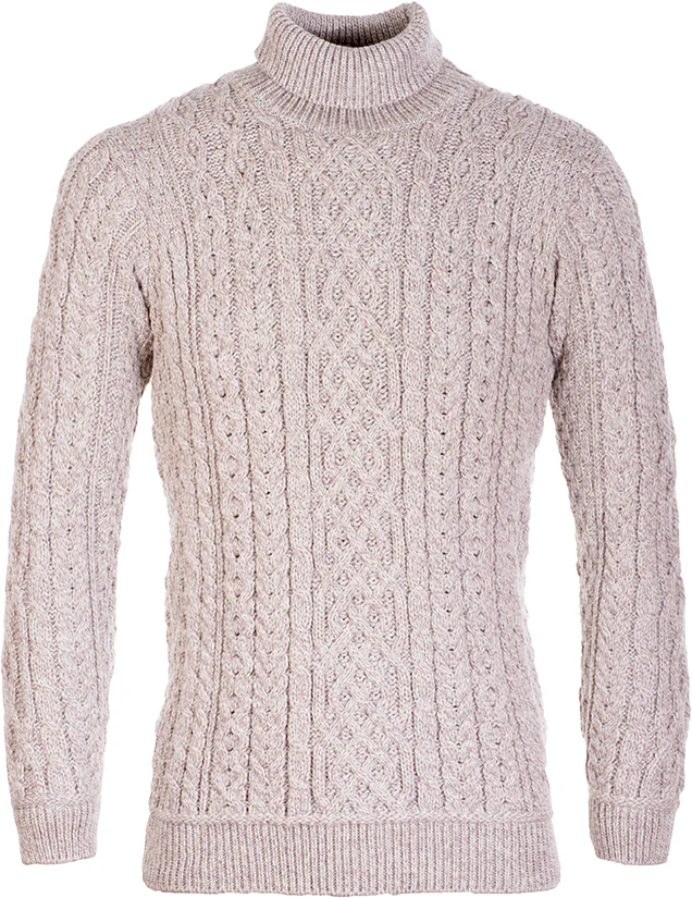 Men's Supersoft Merino Wool Roll Neck Sweater by Aran Mills - 4 Colours - Image 3