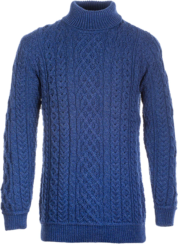 Men's Supersoft Merino Wool Roll Neck Sweater by Aran Mills - 4 Colours - Image 4