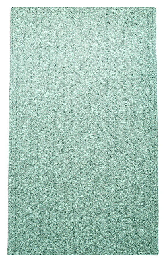 Supersoft Merino Wool Weave Design Blanket/Cover by Aran Mills - 9 Colours - Image 4