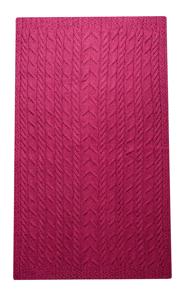 Supersoft Merino Wool Weave Design Blanket/Cover by Aran Mills - 9 Colours - Image 7