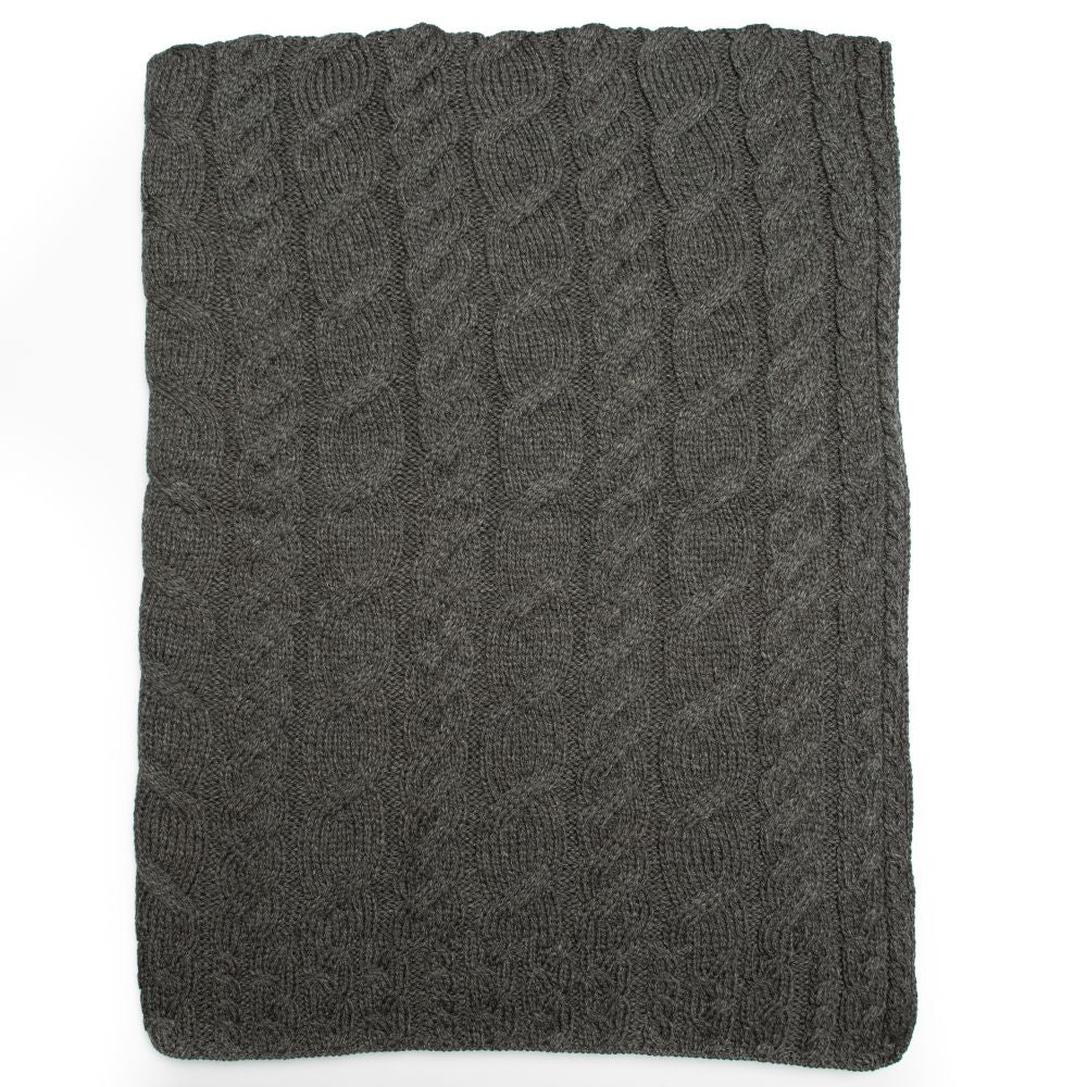 Supersoft Merino Wool Weave Design Blanket/Cover by Aran Mills - 9 Colours - Image 9