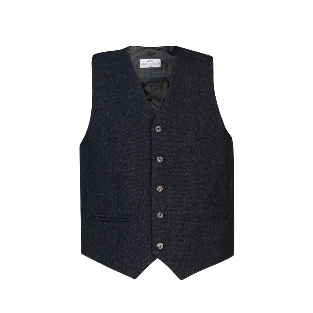 Tweed Argyle Jacket with 5 Button Vest - Charcoal - Instock - Image 5