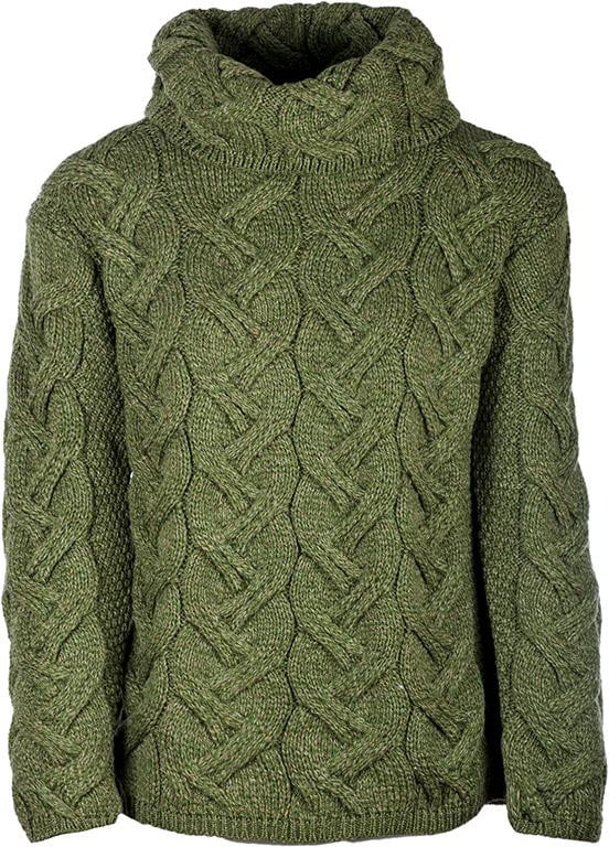 Women's Supersoft Merino Wool Chunky Cable Sweater by Aran Mills - 5 Colours - Image 6