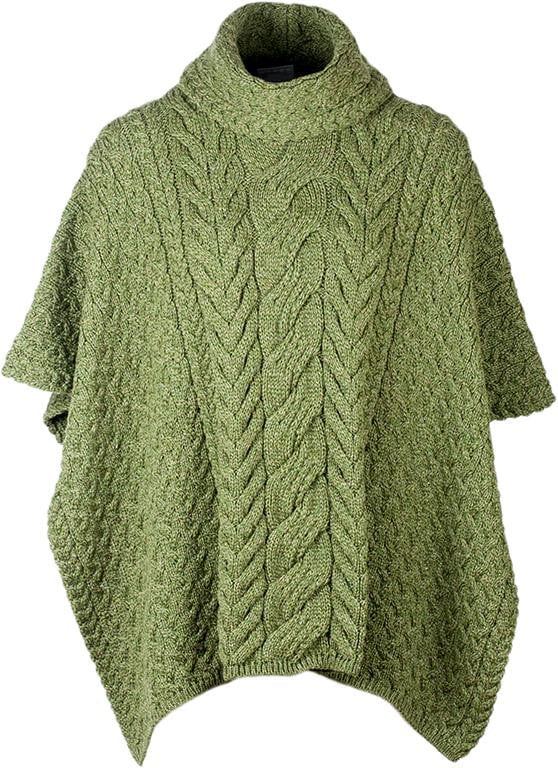Women's Supersoft Merino Wool Cowl Neck Poncho by Aran Mills - 6 Colours - Image 4