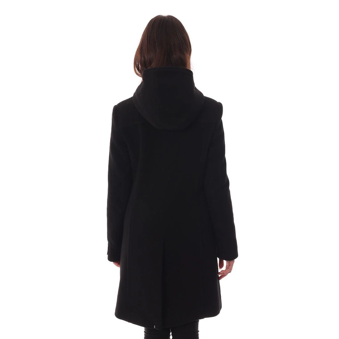 Women's Duffle Coat in Black - Image 7