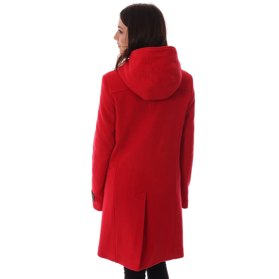 Women's Cashmere Duffle Coat in Red - Image 5