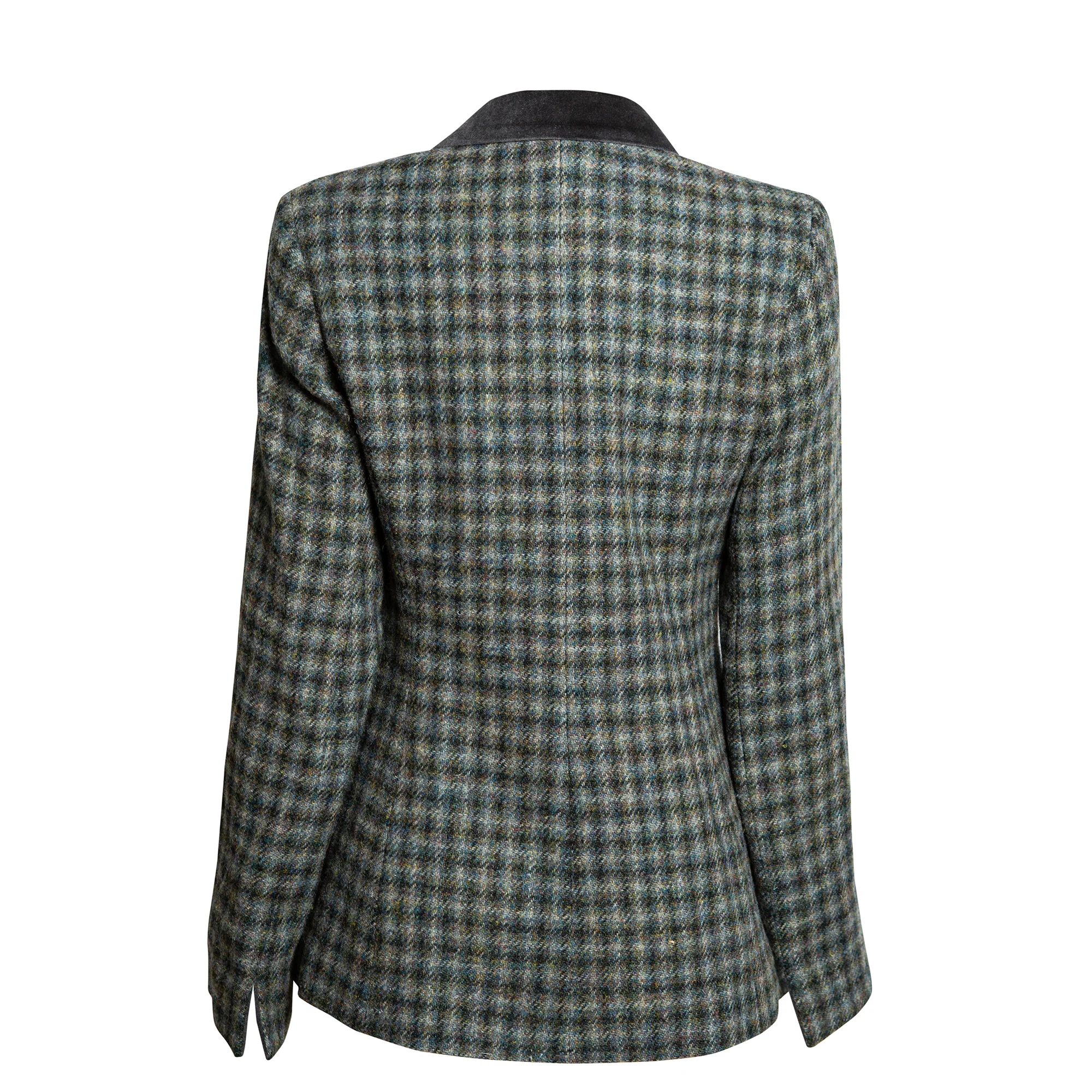 Women's Harris Tweed Jacket - Maggie - Green Check - Image 2