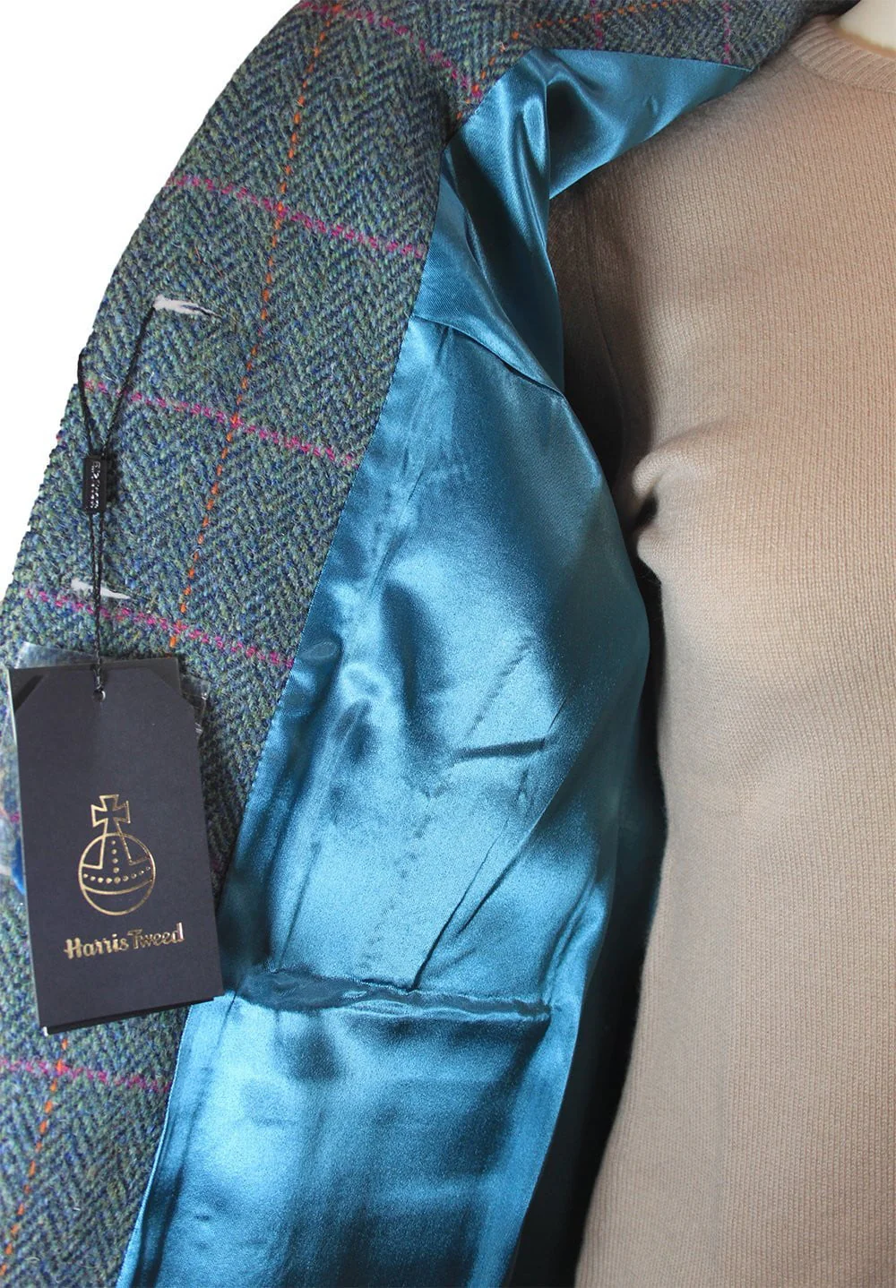 Women's Harris Tweed Jacket - Melanie - Blue/Green - Image 2