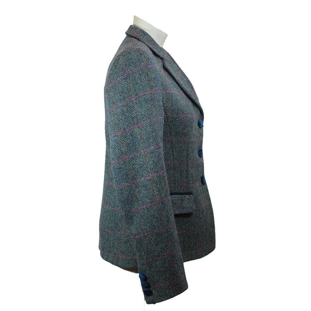 Women's Harris Tweed Jacket - Melanie - Blue/Green - Image 3