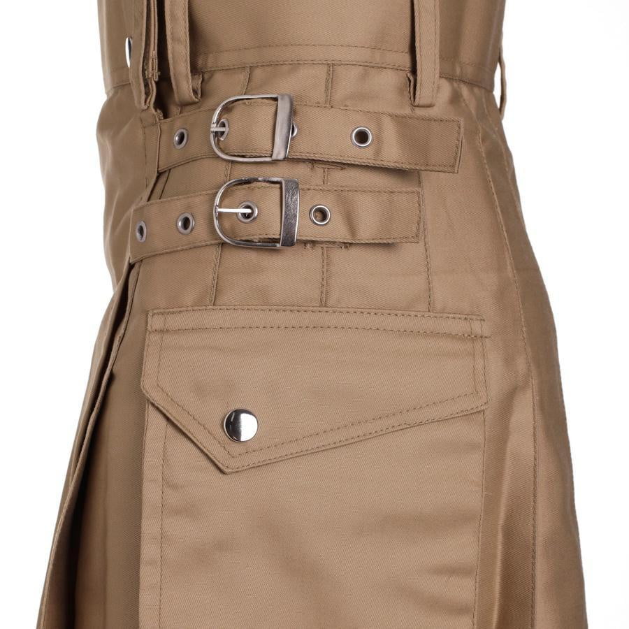 Women's Khaki Utility Kilt - Image 3